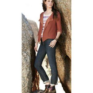 Peruvian Connection Coral Plaited Knit  Cardigan ￼